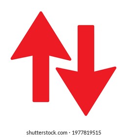 Red arrow icon vector EPS- 10