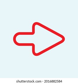 Red arrow icon vector EPS- 10