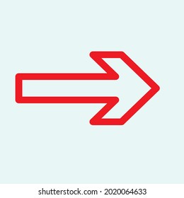 Red arrow icon vector EPS- 10