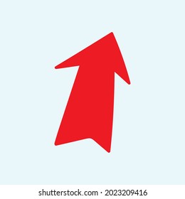 Red arrow icon vector EPS- 10
