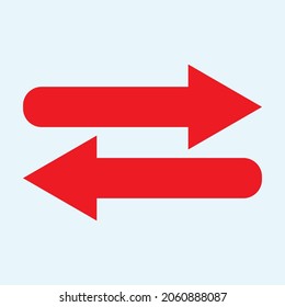 Red arrow icon vector EPS- 10