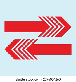 Red arrow icon vector EPS- 10