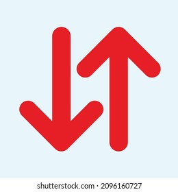 Red arrow icon vector EPS- 10