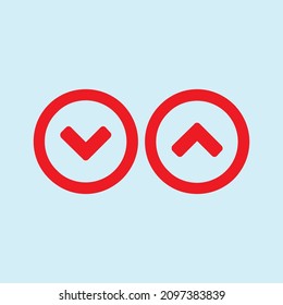 Red arrow icon vector EPS- 10