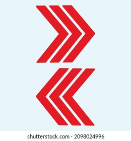 Red arrow icon vector EPS- 10