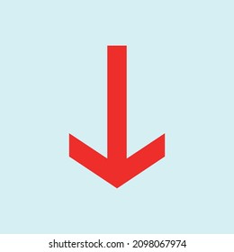 Red arrow icon vector EPS- 10