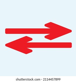 Red arrow icon vector EPS- 10