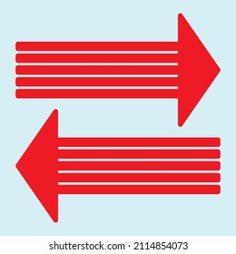 EPS vectorial de icono de flecha roja - 10