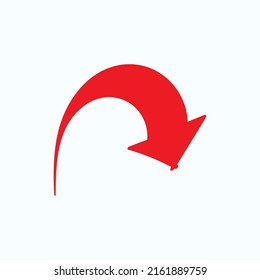 Red arrow icon vector EPS- 10
