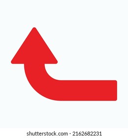 Red arrow icon vector EPS- 10