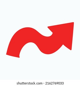 Red arrow icon vector EPS- 10