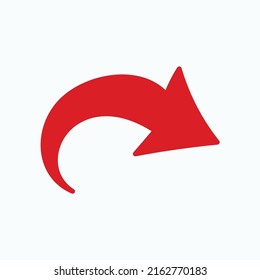 Red Arrow Icon Vector Eps 10 Stock Vector (Royalty Free) 2162770183 ...