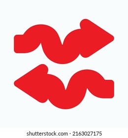 Red arrow icon vector EPS- 10
