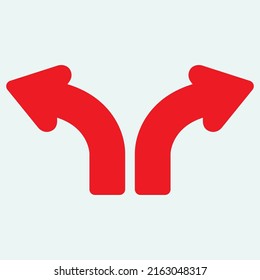 Red arrow icon vector EPS- 10