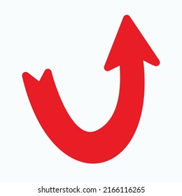 Red arrow icon vector EPS- 10