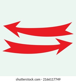 Red arrow icon vector EPS- 10