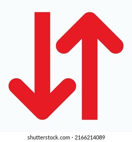 Red arrow icon vector EPS- 10