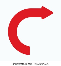 Red arrow icon vector EPS- 10