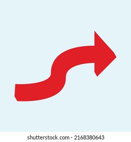 Red arrow icon vector EPS- 10