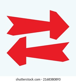 Red arrow icon vector EPS- 10