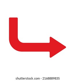Red arrow icon vector EPS- 10