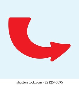 Red arrow icon vector EPS- 10