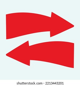 Red arrow icon vector EPS- 10