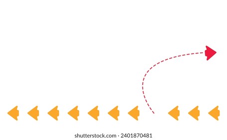 red arrow leads other schools.
The idea of ​​leadership, the idea of ​​thinking differently.