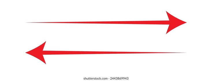Red Arrow left and right orientation