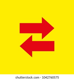 Red Arrow Left,Right.Icon.