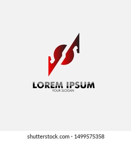 Red arrow logo icon for sport team symbol