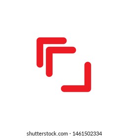 Red Arrow Logo Vector Illustration