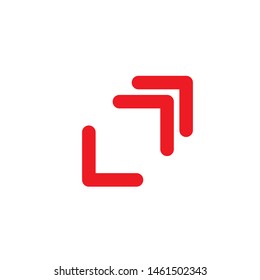 Red Arrow Logo Vector Illustration