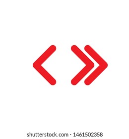 Red Arrow Logo Vector Illustration