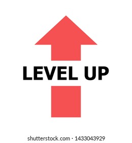 The red arrow moves to the top and in the middle is written in black text. White background.
