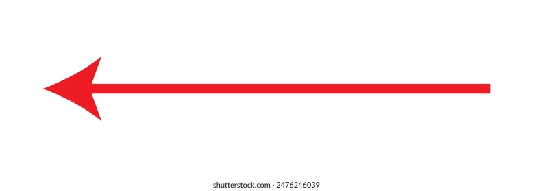 red arrow  on white background.Red arrow icon