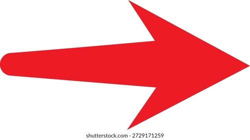 flecha roja que apunta a signo de flecha roja