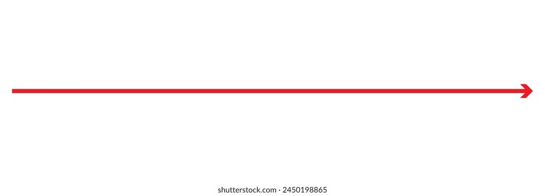 flecha roja a la derecha . aislado sobre un fondo blanco. Ilustración vectorial. EPS 10