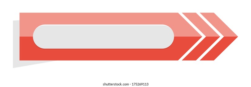 the red arrow shape with search field / The arrow with search field  / the arrow 