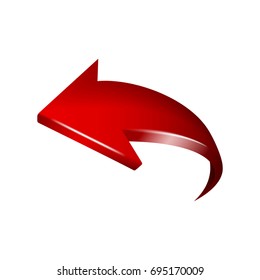 Red Arrow Vector Stock Vector (Royalty Free) 695170009 | Shutterstock