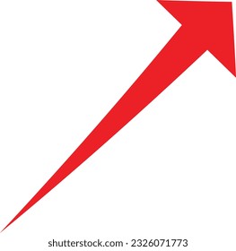 Red Arrow Vector illustration isolated on white background