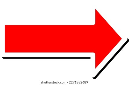 Red arrow (with white border and shadow)