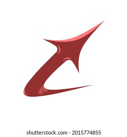 Red arrows change direction or curve with a touch of gloss on the surface