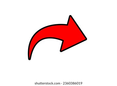 Red arrows design vector. wahite background