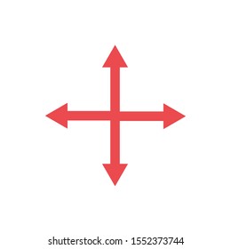 red arrows icon design, Direction web forward direction web forward infographic and pointer theme Vector illustration