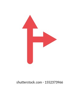red arrows icon design, Direction web forward direction web forward infographic and pointer theme Vector illustration