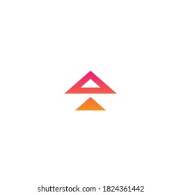 red arrows up icon. swipe up button.  Isolated on white. Upload icon.  Upgrade sign. North pointing arrow.