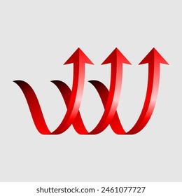 Rote Pfeile Symbol Vektorgrafik Design