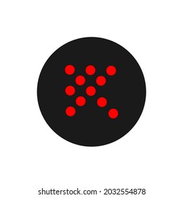 the red arrows point to the top left in the circle