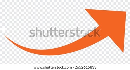  red arrows pointing right. Vector curved arrow icon.